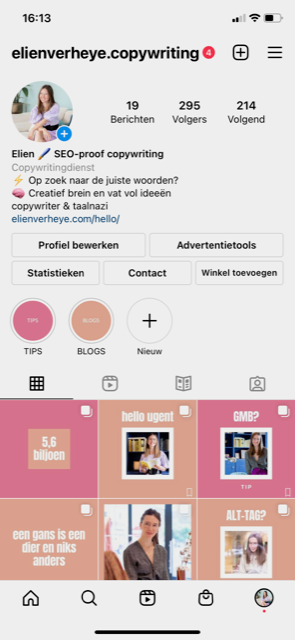 instagram homepage